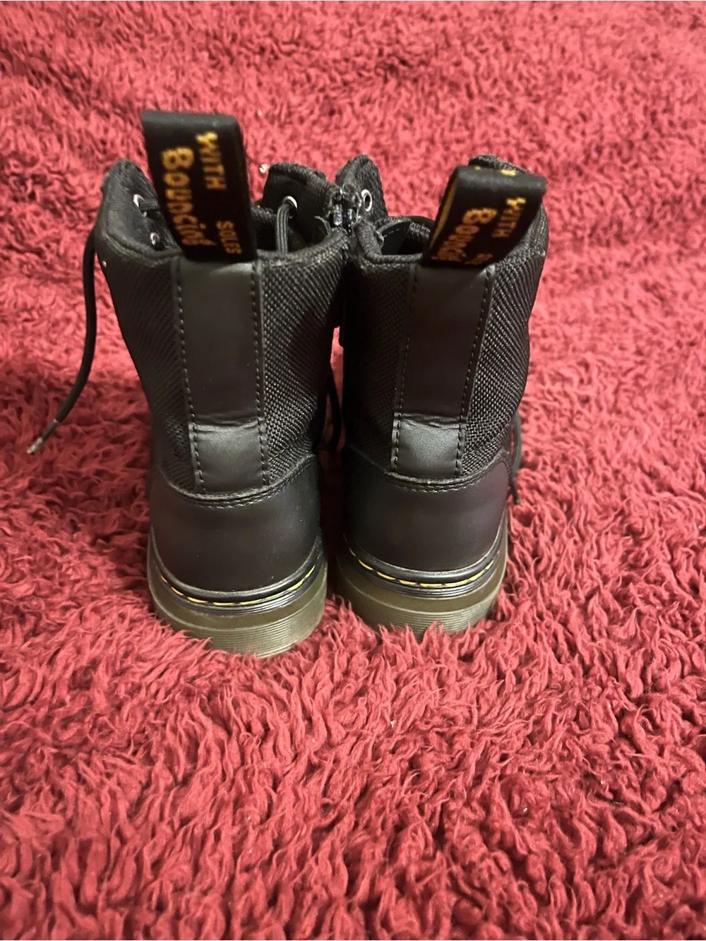 Dr. Martens Black Lace-Up Kids Rain & Snow Boots